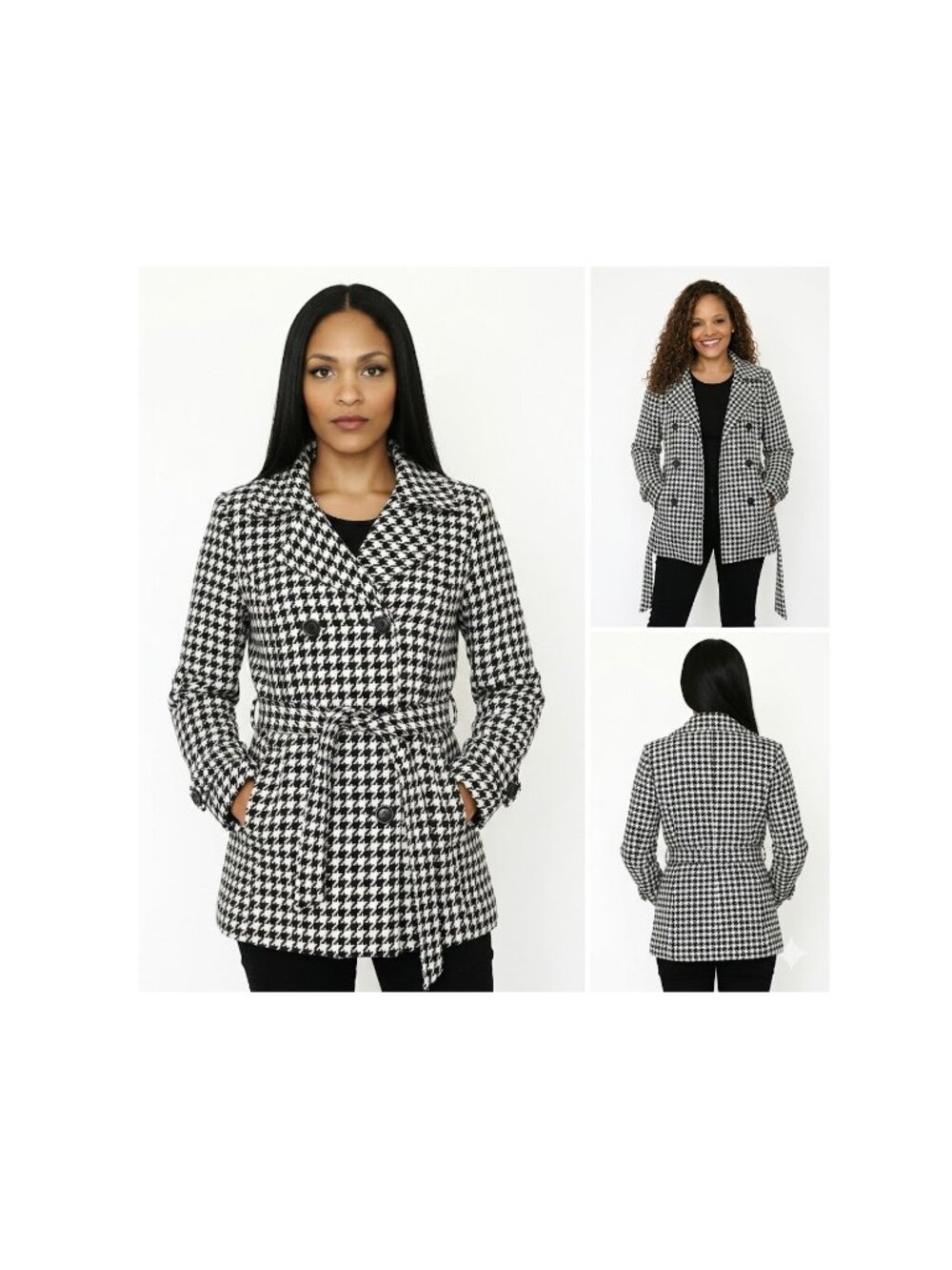 JouJou Herringbone Peacoat
